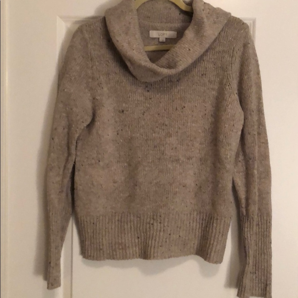 LOFT cowbell woven sweater
